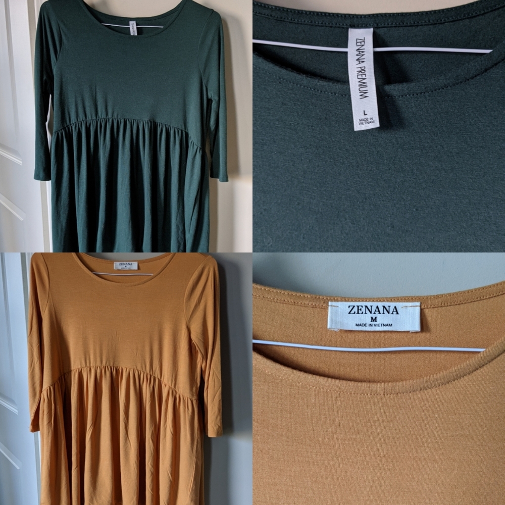SOLD  Zenana Boutique Babydoll Tops